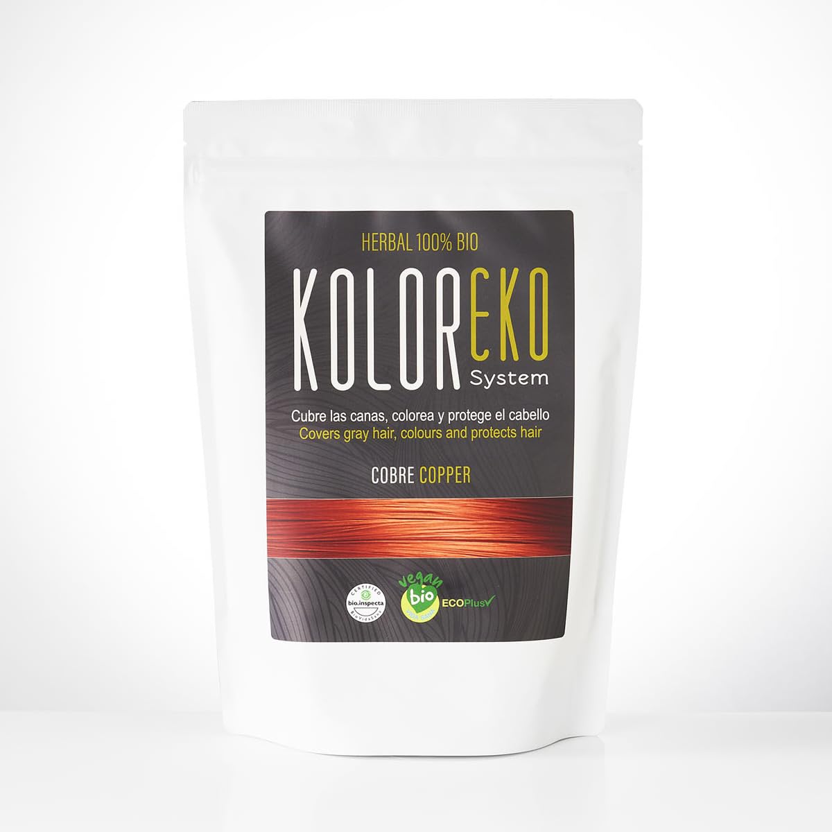 Colorante capilar herbal cobre Koloreko bolsa 100g