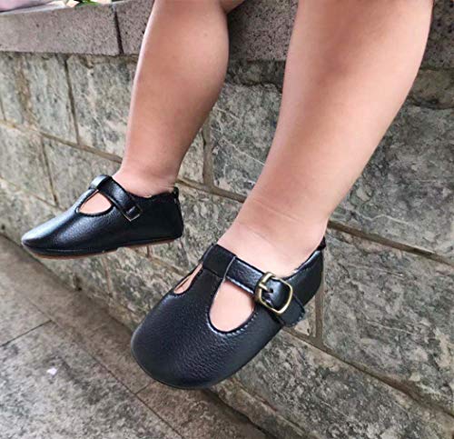 image for THEE BRON Infant Toddler Baby Soft Sole Leather Shoes for Girls Boys W