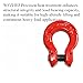 G80 Alloy Steel Hammer-Locking Connecting Ring, Heavy-Duty Forged Lifting Connecting Ring, Suitable for rebar handling, Construction and Industrial Applications. (3.15T)
