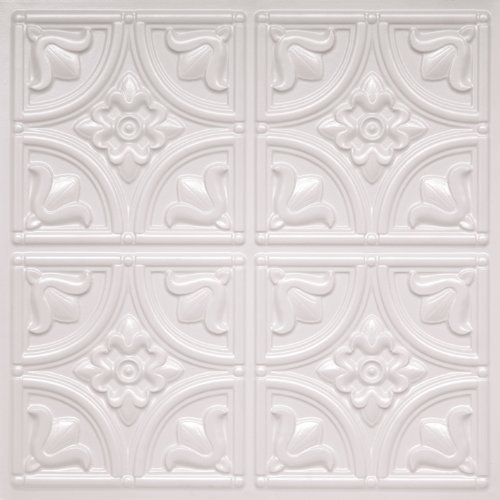 Decorative Plastic White Pearl PVC 24"x24" Pack of 5 A FIRE Rated.