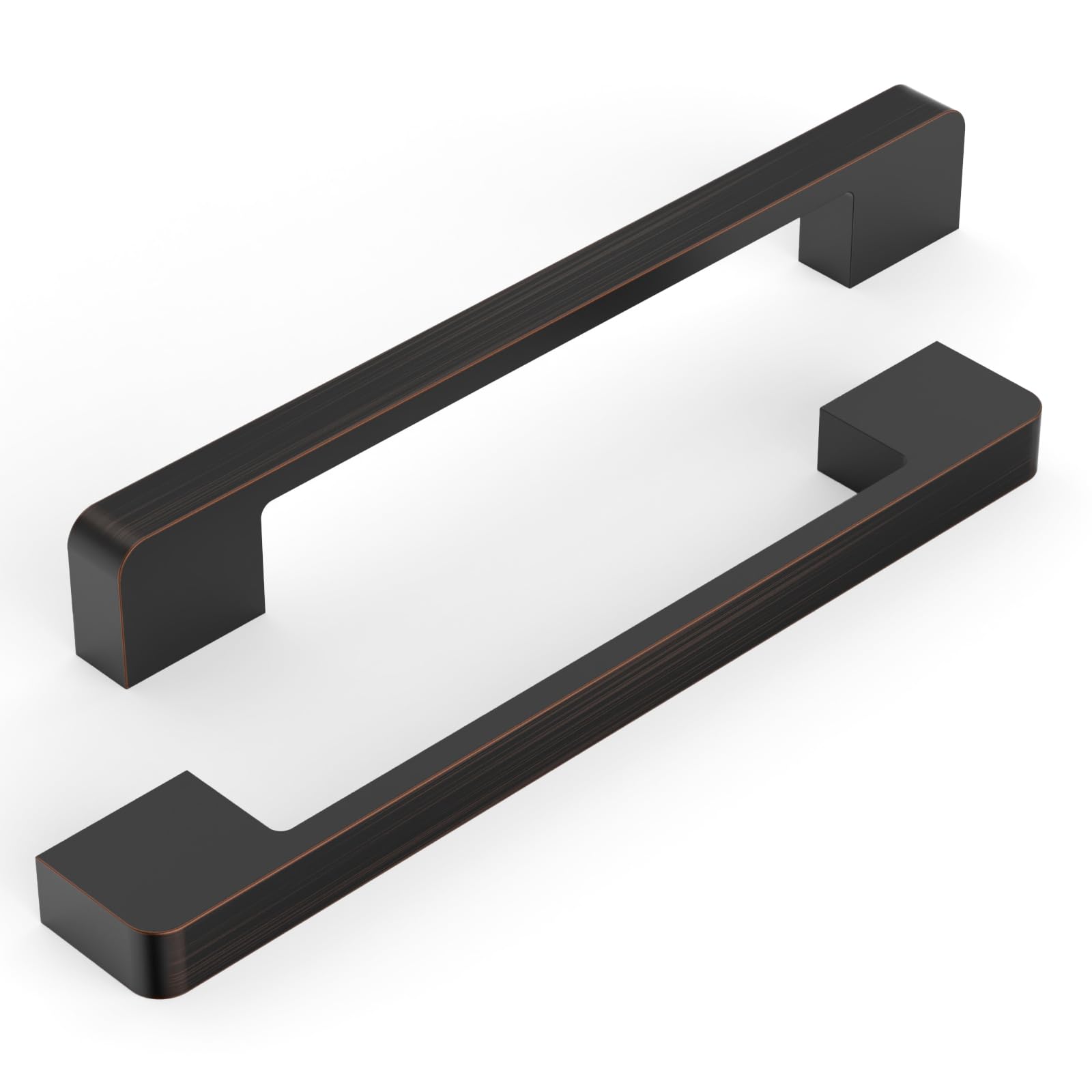 10 Pack 6.3 Inch(160mm) Kitchen Cabinet Handles Oil Rubbed Bronze Cabinet Pulls Kitchen Cabinet Hardware Drawer Pulls for Cupboard Wardrobe