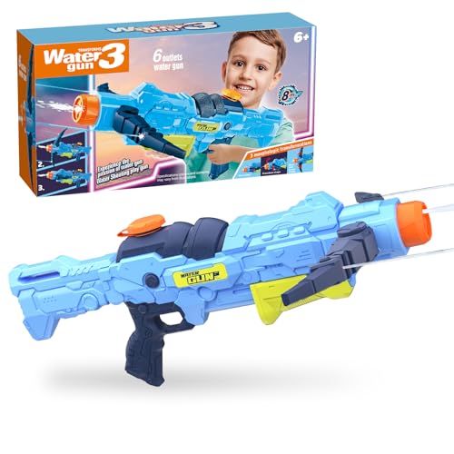 Water Wasserpistole, Armbrust Wasserpistolen für Kinder Erwachsene, Dreifachen Wasserspritzpistole Spielzeug Pistole Mit Große Reichweite, Spritzpistole für Mädchen Junge im Freien Sommer Party Strand