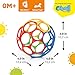 Bright Starts Oball Easy Grasp Classic Ball BPA-Free Infant Toy in Red, Yellow, Green, Blue, Age Newborn and up, 4 Inches