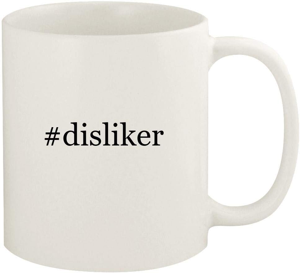 #disliker - 11oz Hashtag Ceramic White Coffee Mug Cup, White
