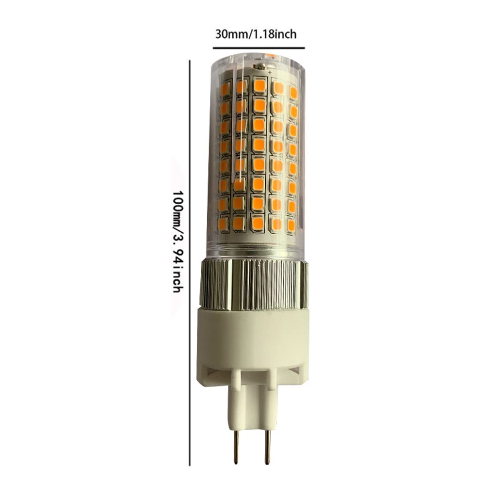G8.5 Lampadine LED Dimmerabili 120 LED Perline 2835SMD 3000-6000K G8.5 Lampadina LED a mais AC 85-265V per lampadari illuminazione domestica, angolo del fascio 360°, confezione da 2,Natural white,12W
