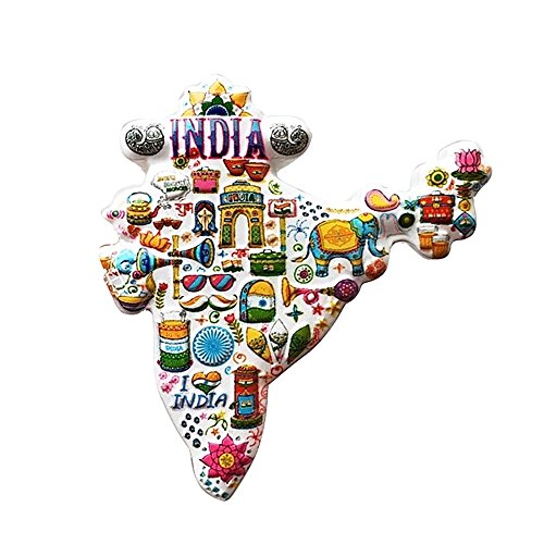 GTNINE Resin Fridge Magnets India Refrigerator Magnets Office Magnets for Funny Decor Home Decor Car Decor Refrigerator Decor