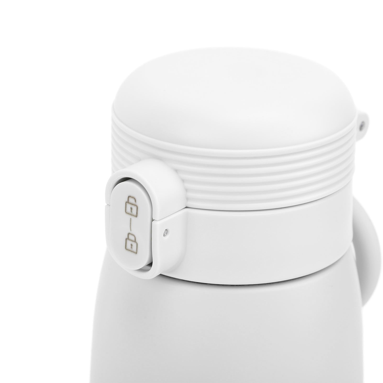 Scaldabiberon da 350 Ml, Scaldalatte Portatile, Facile da Usare, Wireless, Riscaldamento Rapido, Scaldabiberon USB Ricaricabile per Auto All'aperto, Dura (bianca)