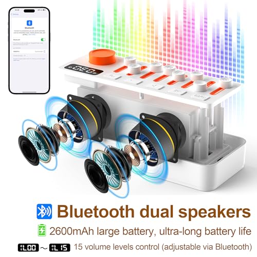 white noise sleep sound machine with 8 nature sounds portable bluetooth speaker 12 colors night lights sleep timer amp breathing exercises for babies kids and adults