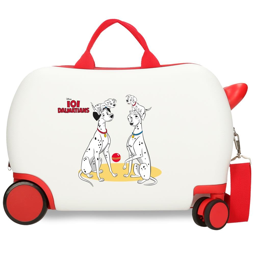 Joumma Disney Dalmatas Family walizka dziecięca biała 45 x 31 x 20 cm twarda ABS 24,6 l 1,8 kg 4 koła bagaż podręczny, biała, walizka dziecięca