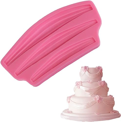 Tamaños Vintage Swag Cake Border Wedding Palace Riband para pasta de azúcar, pasta de goma, molde de silicona DIY caramelo de chocolate, fondant,