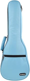 CLOUDMUSIC Ukulele Case Gig Bag, Concert 23", Sky Blue | Padded, Backpack