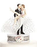 Funny Sexy Over the Threshold Las Vegas Wedding Cake Topper