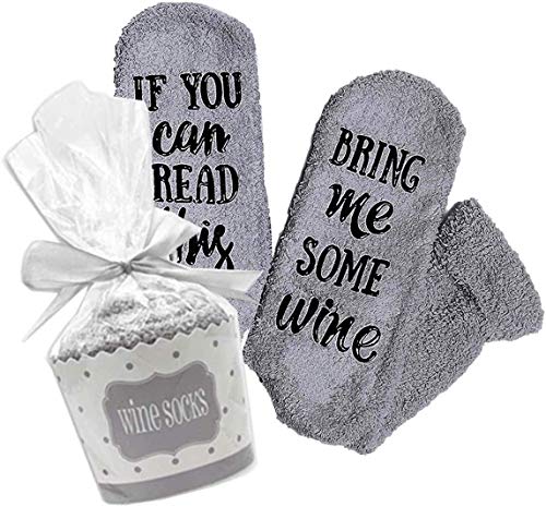 Quadow Gift Wine Socks Funny Novelty Luxury Socks - Wine Lovers Gifts for Women