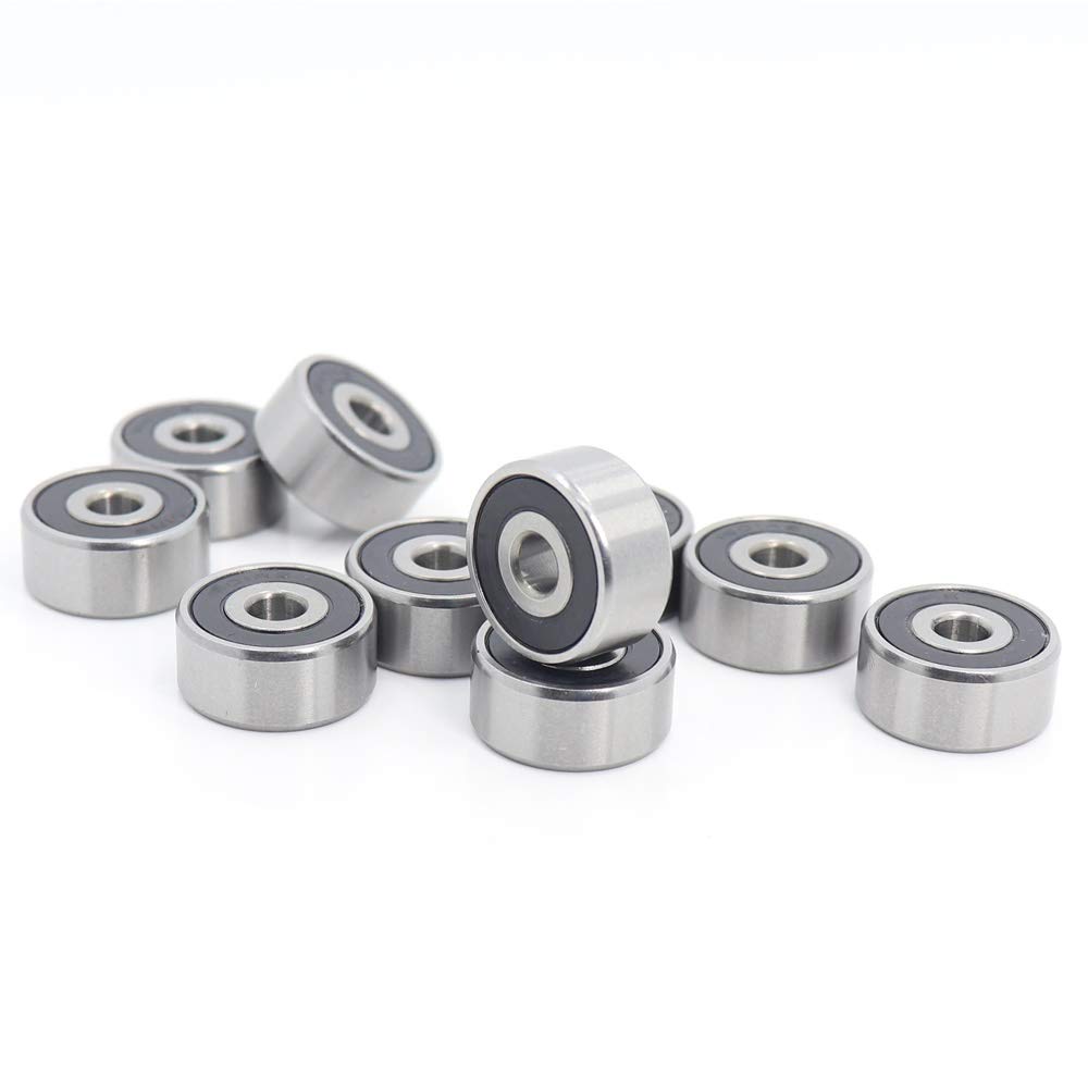 1605 2RS ABEC-1 de cojinete (10PCS) 5/16 "x29 / 32" x5 / 16" Pulgadas Miniatura rodamientos de Bolas 7.938mm x 23.019mm x 7.938mm 1605 RS YIJIAN