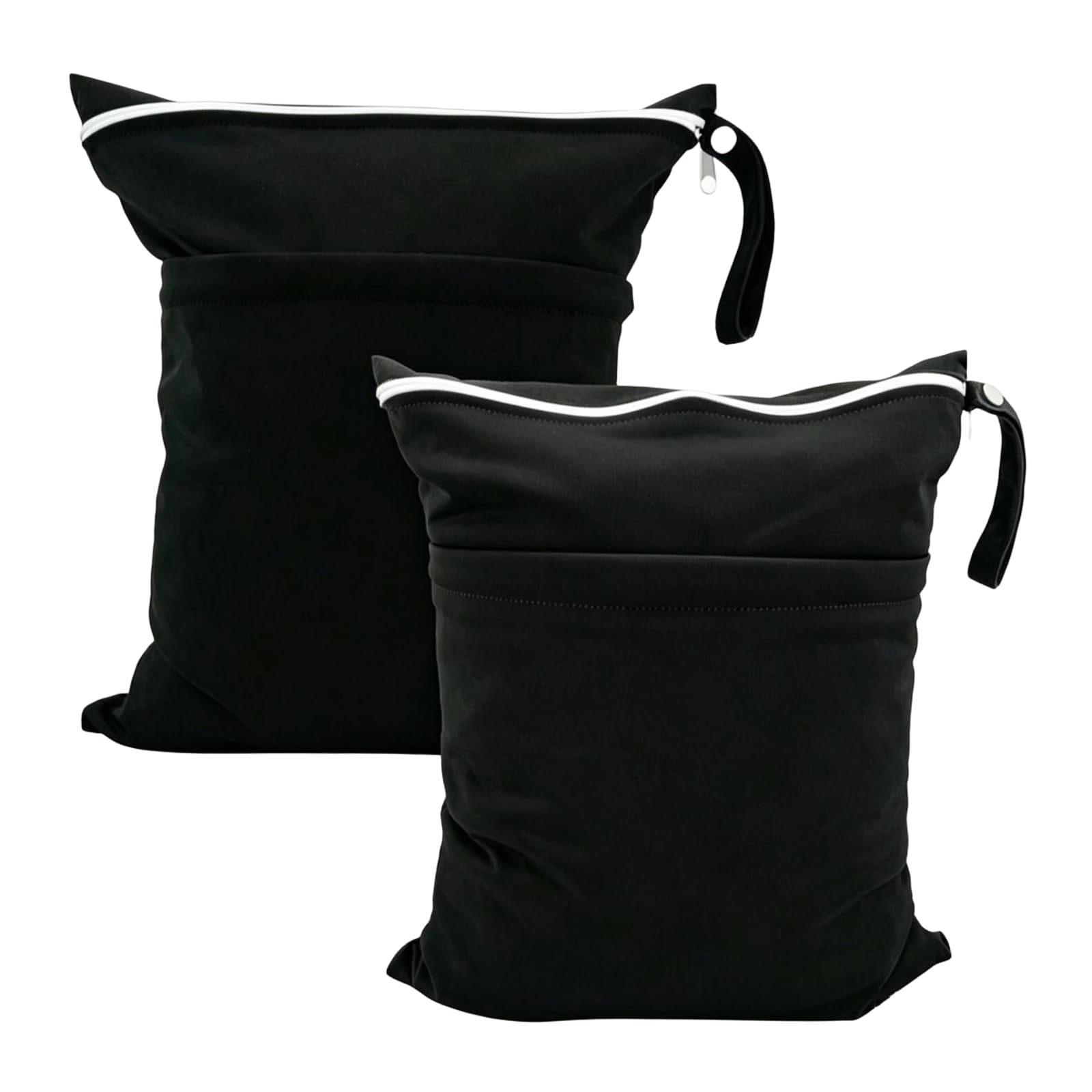 2PCS Wet Bags with Double Zipper Pockets, 40x30cm Waterproof Wet Dry Bag