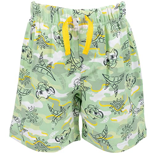 Disney Lion King Little Boys Polo Shirt And Shorts Yellow/Green 7-8 thumb #3
