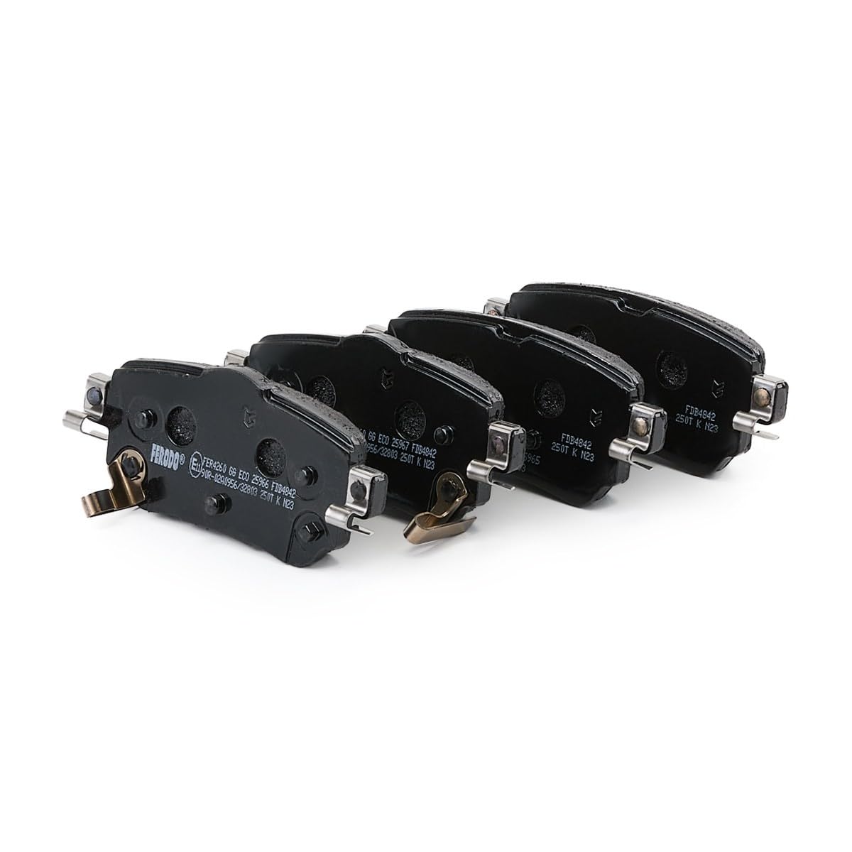 FERODO Plaquettes de freins Arrière avec indicateur d'usure avec accessoires FDB4842 Compatible avec RENAULT Kadjar HA, HL Koleos II HC, NISSAN Qashqai II J11, J11