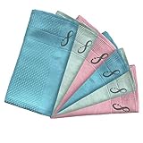 4Shine Fenster Spiegel Glas Microfaser Putztücher Allzweck-Reinigungstücher ohne chemische Putzmittel für Streifenfreien Glanz im Haushalt sowie für Auto, Büro UVM ((6 Stück) Gelb, Grün, Rosa)