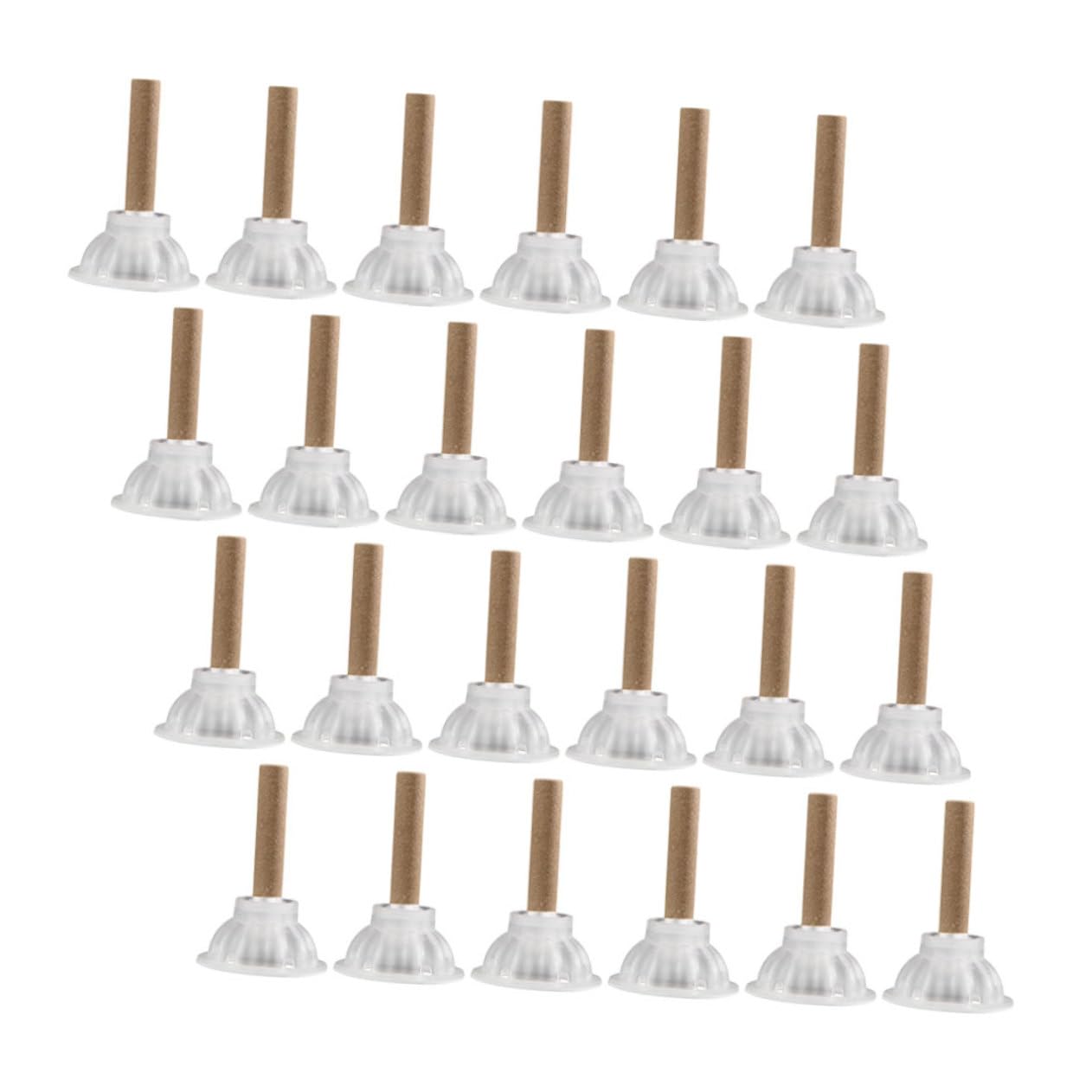 Healvian 200sets Moxa Sticks Fatti Mano Per Moxibustione Con Base Accessori Tradizionali Per Benessere Di Famiglia e Amici Adatti Per Cervicale Dolori Lombari e Menstrual