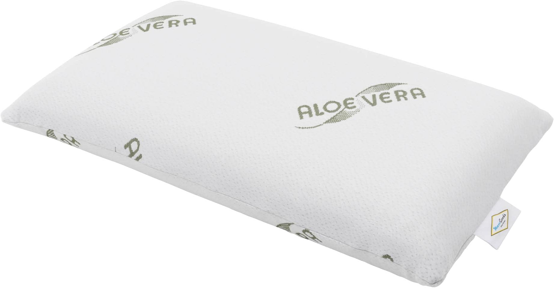 MaxxGoods Visco Travel Pillow with Aloe Vera - Orthopaedic Neck Support Pillow - Antiallergenic - 24 x 40 x 12cm