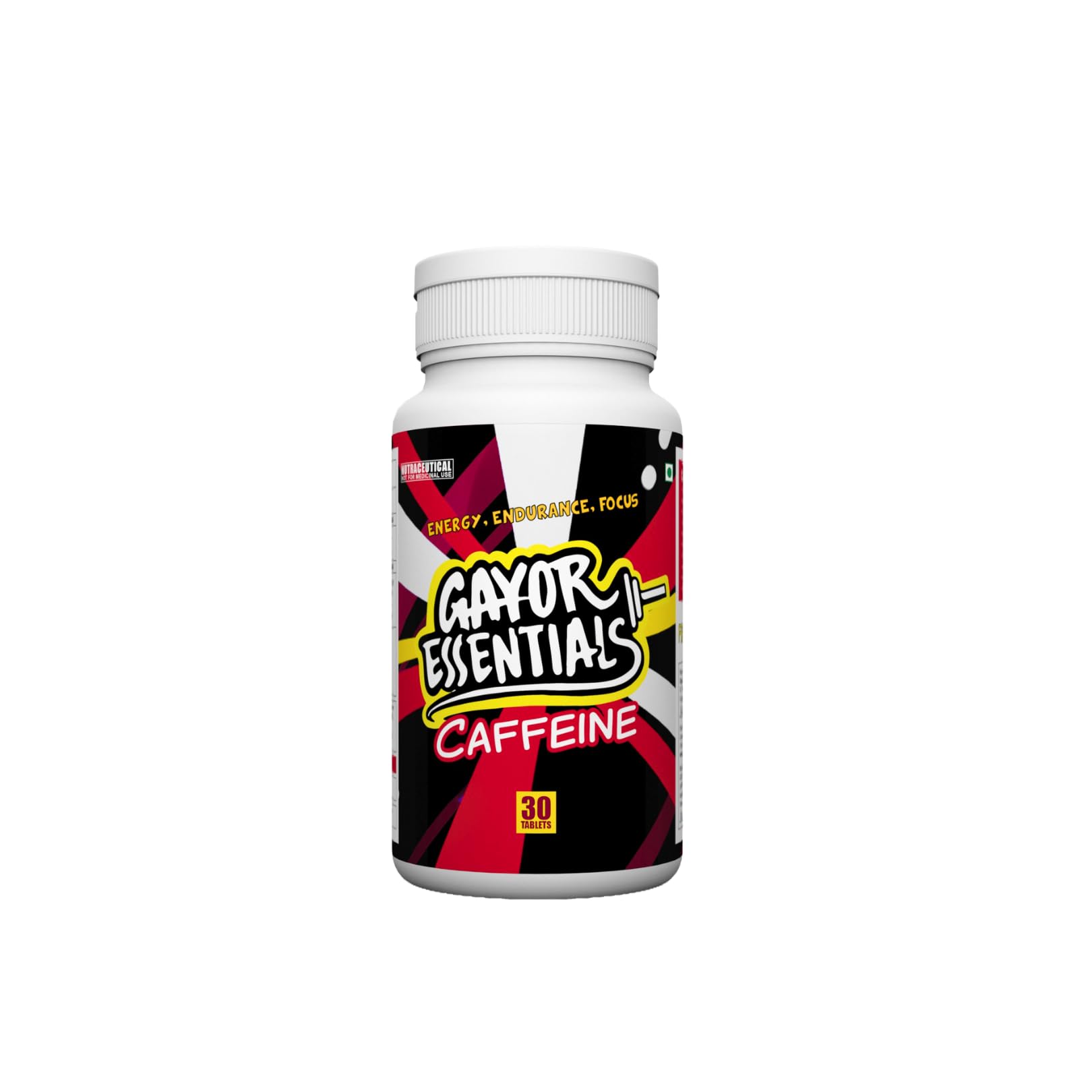 Caffeine + Piperine Tablets – Preworkout Boost Energy, Focus & Mental Clarity, Enhance Nutrient Absorption, Support Metabolism & Daily Wellness (Pack of 1)