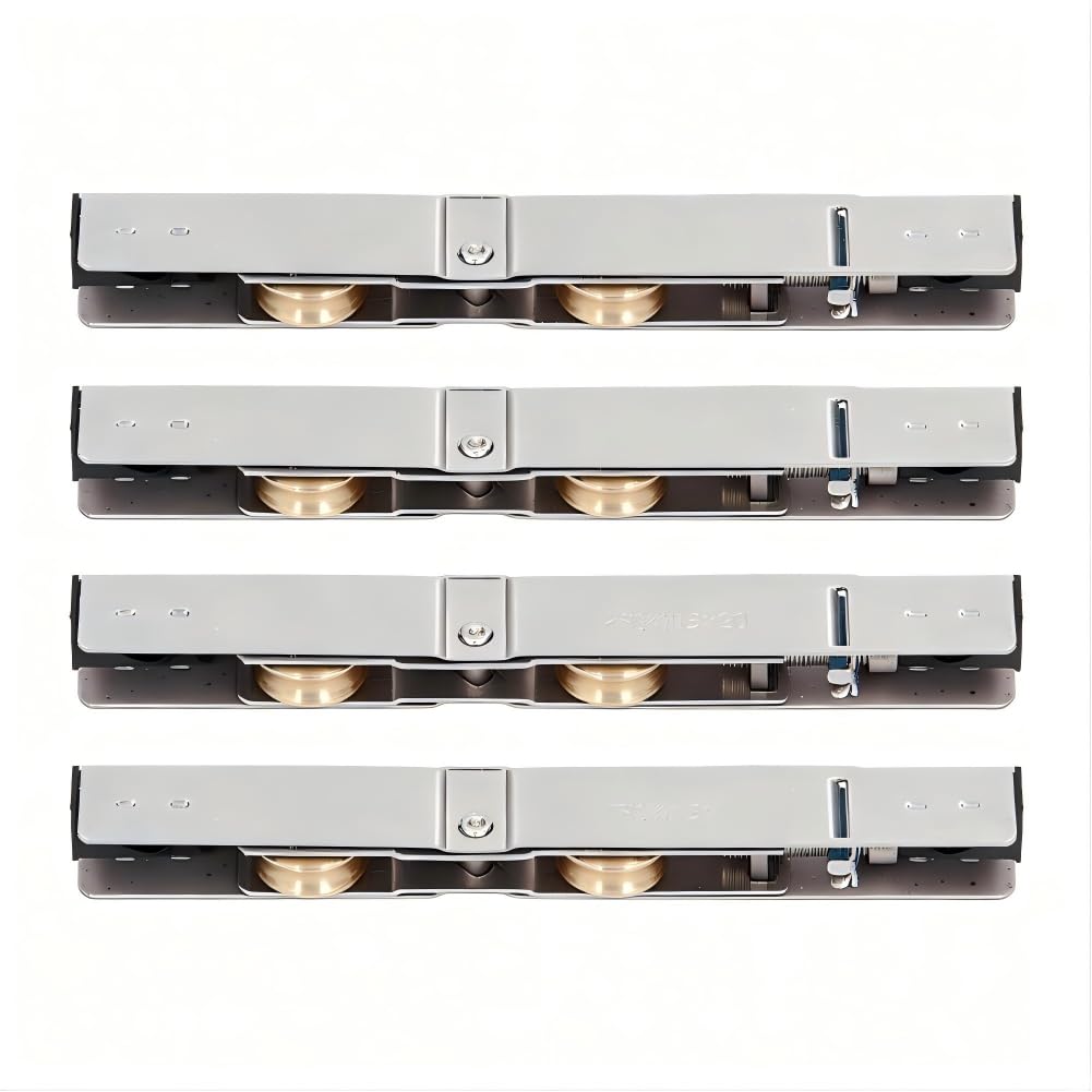 Sliding Patio Door Roller, Stainless Steel Sliding Glass Door Pulley, Push Pull Door & Window Roller Replacement with 135mm Hole Distance (4PCS)