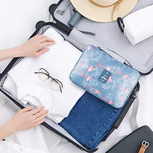 Image of Floral 18 Cms Cosmetic Pouch (L WaterproofTravelBag-32 White)
