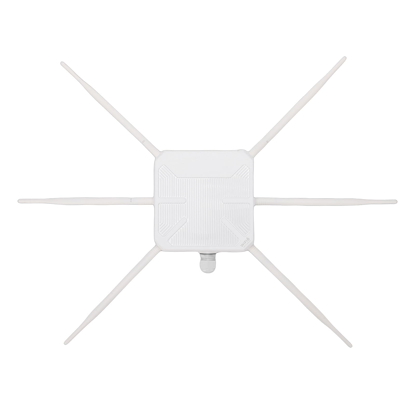 Garsent Routeur WiFi Extérieur Longue Portée, WiFi 6 Double Bande Haute Puissance |5 GHz/2,4 GHz avec Antennes 6 X 7 DBi, étanche IP67 |Alimenté par PoE, Prend en Charge Les Modes