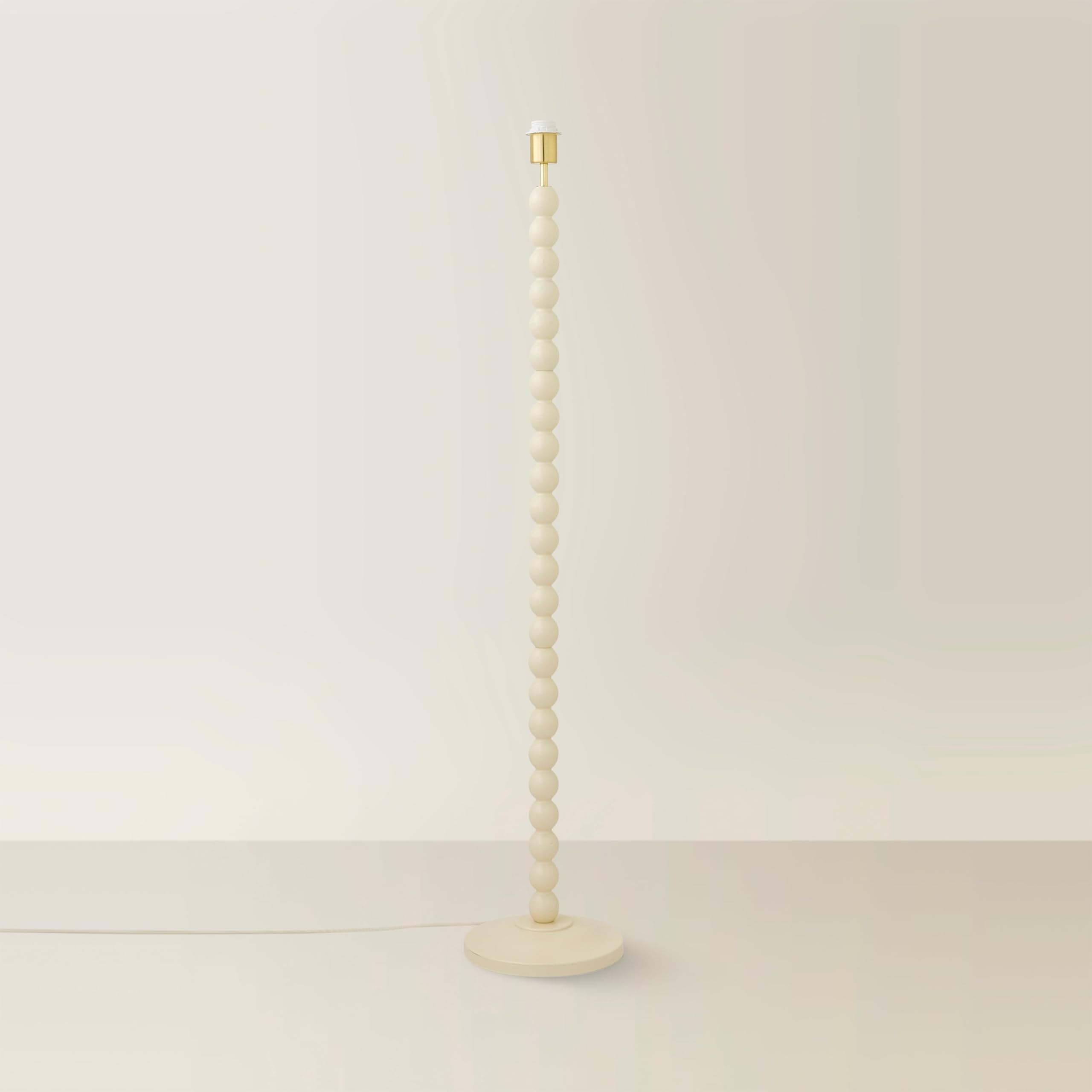 ValueLights | Bobbin Cream Wooden Bobble Floor Lamp Base | Floor Lamps & Torchieres, Home Décor & Improvement Essential