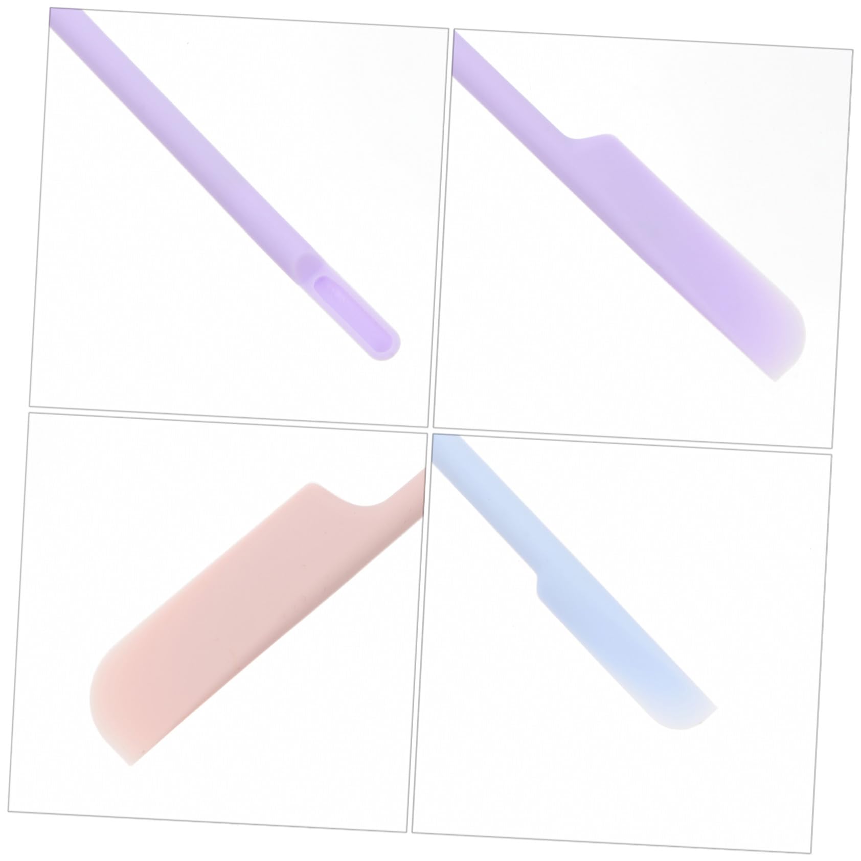 FRCOLOR 27 Piezas Espátula de silicona 9 piezas aplicador de espátula de maquillaje licuadora loción raspador de silicona cosmética cosmético Herramientas de maquillaje