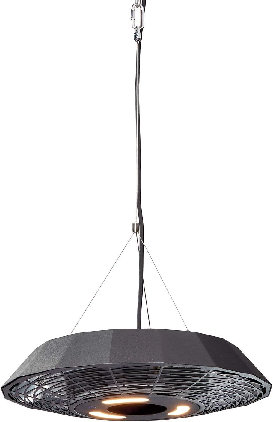 Enders® Elektro Heizstrahler Outdoor 2.000 Watt mit LED und Fernbedienung, Deckenstrahler, für Innen- & Außenbereich, Fernbedienung & LED-Beleuchtung, Halogenstrahler, Wärmelampe, Heizstrahler, #4925