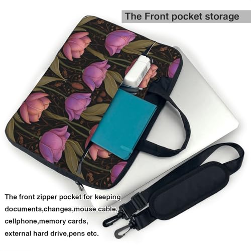 Maletín para laptop impermeable 14 pulgadas morado miniatura 6