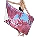 Produktbild Gebrb Duschtücher/Badetücher,Strandtücher, Women's Bath Towel Wrap - Pink Coconut Tree Travel Waffle Spa Beach Towel Wrap for Girls