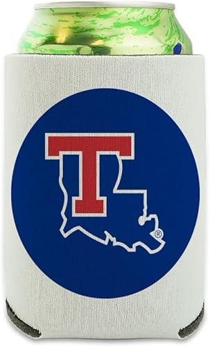 Louisiana Tech University Bulldogs - Enfriador de latas con logotipo - Funda aislante plegable para bebidas - Soporte aislado para bebidas