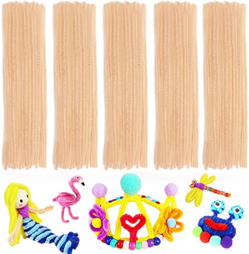 Pipe Cleaners, Pipe Cleaners Craft, Arts and Crafts, Crafts, Craft Supplies, Art Supplies (Beige)…