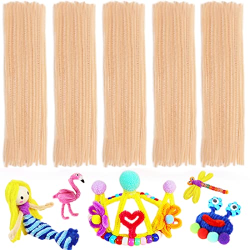 Image of Pipe Cleaners, Pipe Cleaners Craft, Arts and Crafts, Crafts, Craft Supplies, Art Supplies (Beige)
