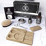 Striking Viking Beard Growth Kit - 7-Piece Set, Sandalwood Scent & Caddy - Oil & Balm with Beard Brush, Dual-Sided Comb & Scissors plus Mustache Comb for Grooming & Styling - Image 2