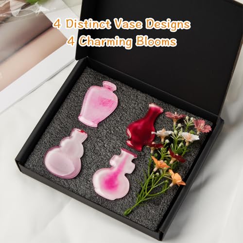 Imán Decorativo Mini Florero Acrílico para Refrigerador miniatura 6