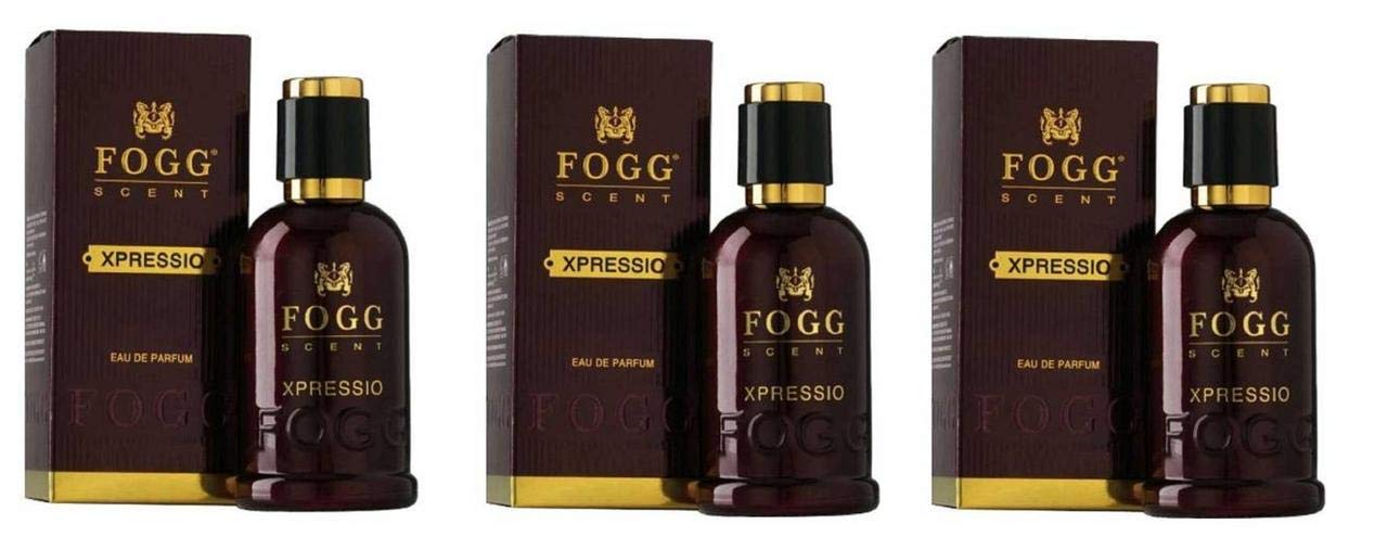 FOGG Men Scent Xpressio Edp Rose Scent Liquid Perfume Pack Of 3 (90Ml Each) 270Ml