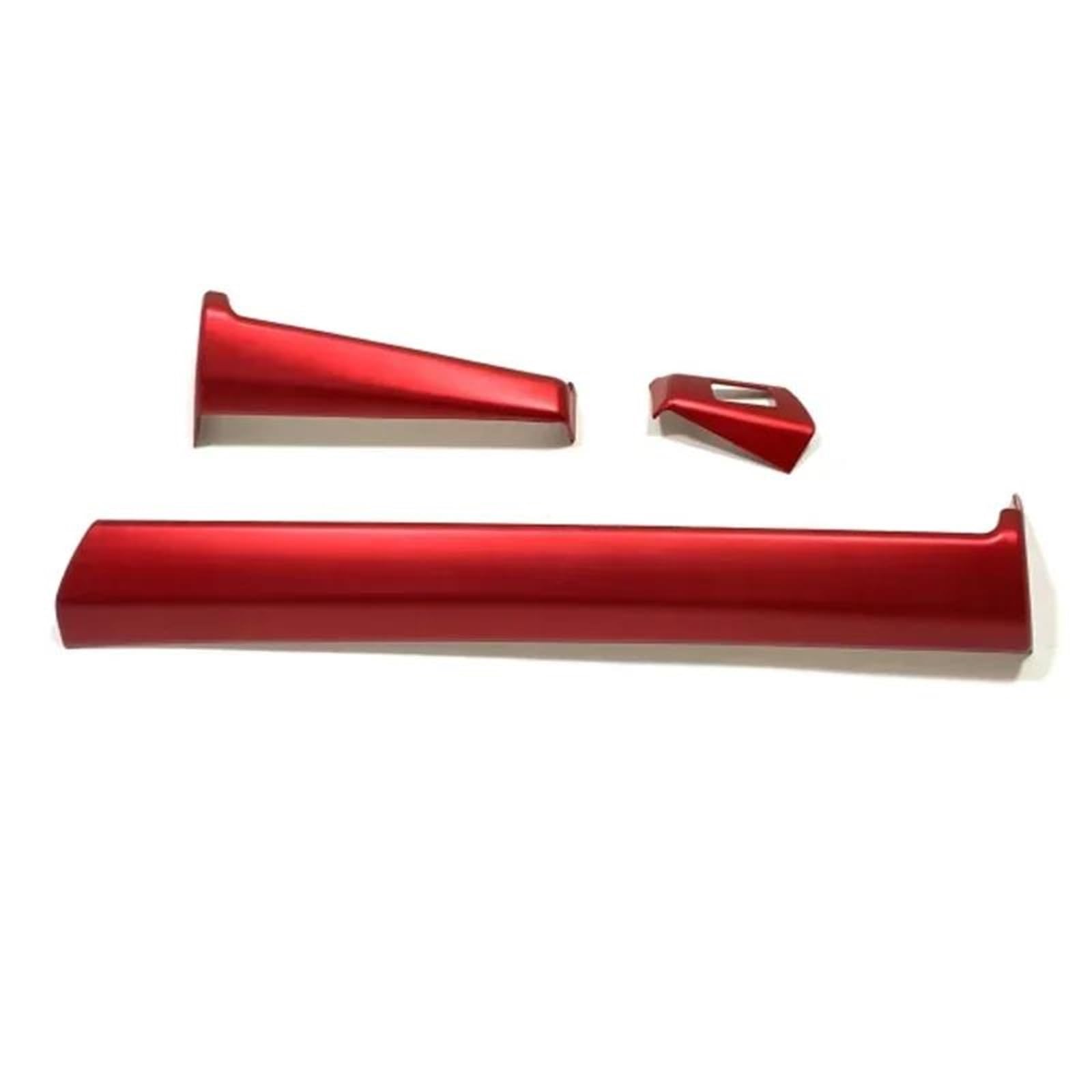 RHD LHD for Vezel for HR-V for E:HEV 2021 2022 2023 ABS Black Front Dashboard Center Console Panel Decorative Cover Trim Interior Decal Trim(LHD ABS Red)