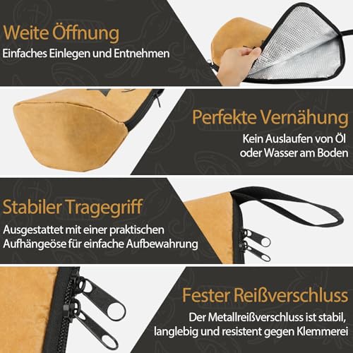 Cosyall Grilldecke zum Ruhenlassen von Fleisch, Wiederverwendbare isolierte Grill-Ruhetasche für Rinderbrust, Schweineschultern, Truthahn & Picknick Partys, Geschenk für Männer (15 Zoll) 5