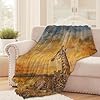 Giraffe Family Throw Blanket for Girls Boys Kids Adults, 50x60 in, Cozy Flannel Blanket for Bedroom, Camping, Couch, Room Decor, Fuzzy Warm Soft Gifts #1