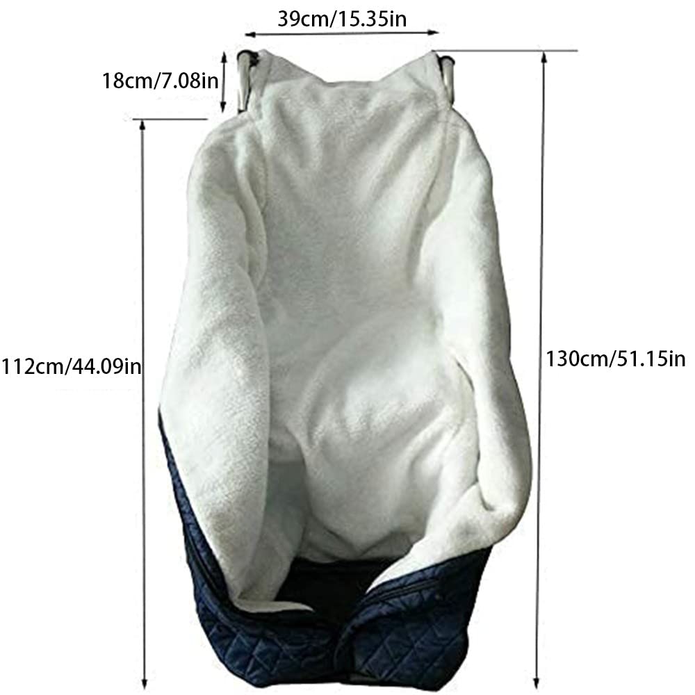 Funda acogedora para Silla de Ruedas con Forro Polar, Forro Polar, Hebilla Trasera Ajustable, portátil, cómoda, para piernas y Parte Inferior del Cuerpo, Manta térmica, Funda para