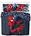 Jay Franco Marvel Spiderman City Streets - Biancheria da letto, per letto matrimoniale, con copripiumino da 200 x 200 cm + 2 federe da 50 x 70 cm, in 100% cotone immagine