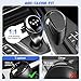 T-carbon Gear Shift Konb Cover Compatible with BMW, Real Carbon Fiber Gear Shift Konb Trim Protector Suitable for BMW M2 M3 M4 M5 M6 X5M X6M Interior Accessories(2011-2020) - Glossy Black