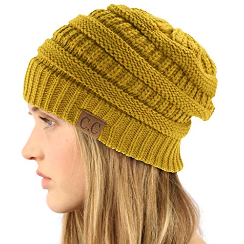 Image of Hatsandscarf CC Exclusives Solid Color Beanie Tail Hat for Adult (MB-20A)