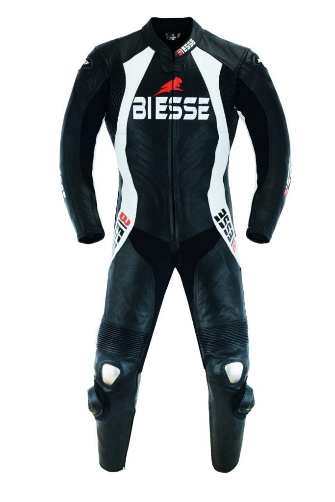 BI ESSE Mono de moto de piel para uso en pista con protecciones profesionale