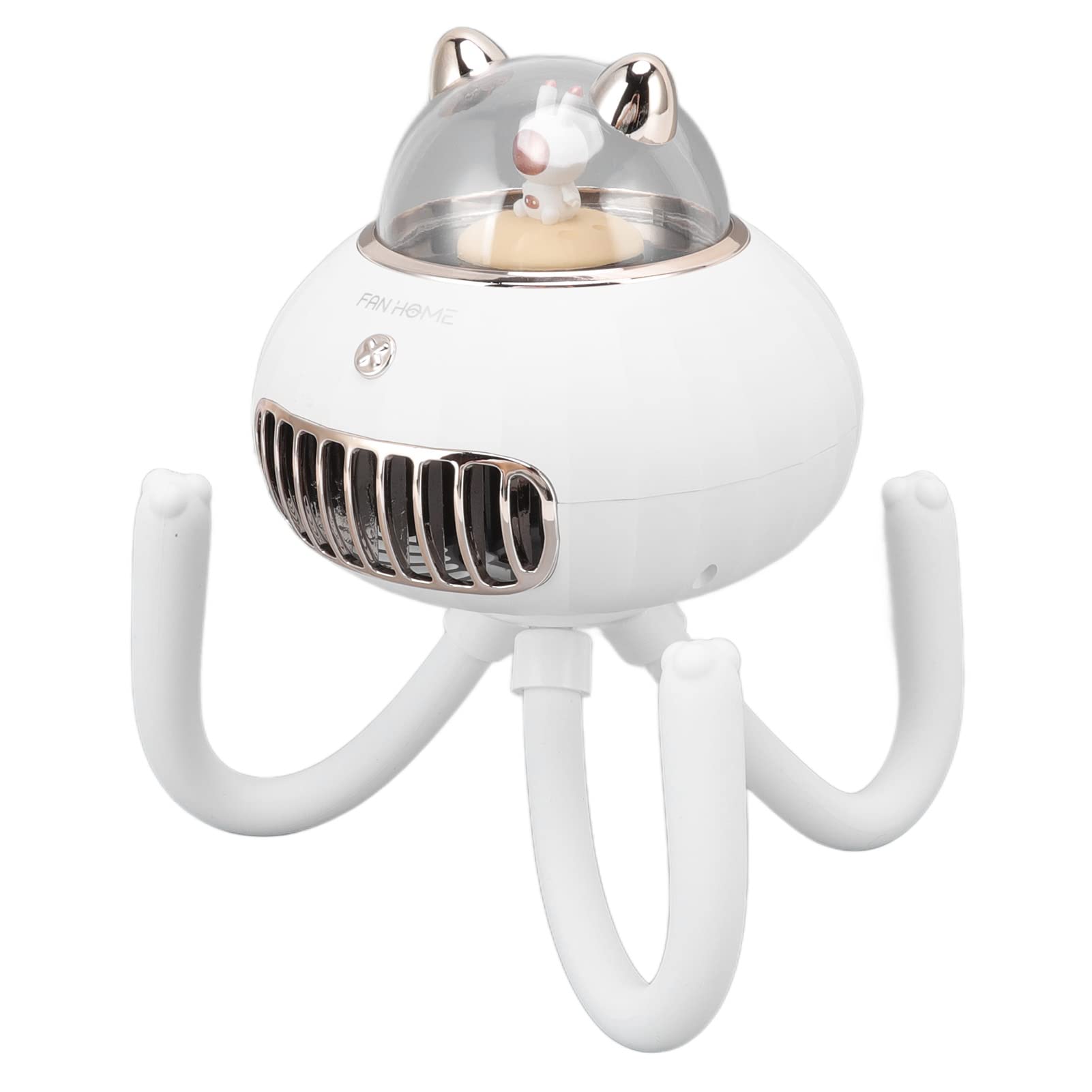 FTVOGUE Ventilatore per Passeggino con Proiettore Starlight, Portatile