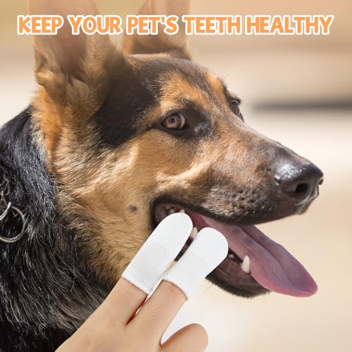 40 Stück Hundezahnbürste,Hundezahnbürste Fingerling Wiederverwendbar, Pet Finger Zahnbürste,zahnpflege hund,Zahnsteinentferner Hund,für Hunde Katzen Zahnreinigung Anti-Plaque Haustierzahnbürste