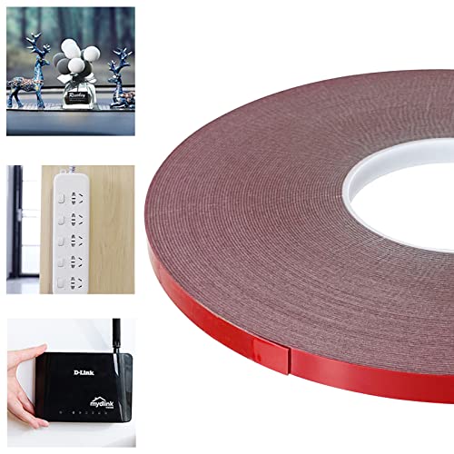 Double Sided Tape - Heavy Duty Mounting Adhesive Tape, Waterproof Foam Tape for LED Strip Lights,Home Decoration, Office Decorations (0.39In x 108 Ft, Black) Double Sided Tape - Heavy Duty Mounting Adhesive Tape, Waterproof Foam Tape for LED Strip Lights,Home Decoration, Office Decorations (0.39In x 108 Ft, Black)